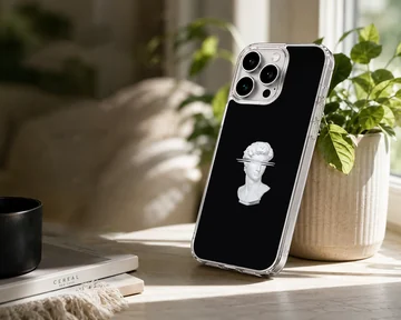 Aesthetic abstract art depicting a minimalist sculpture on phone case — Lifestyle