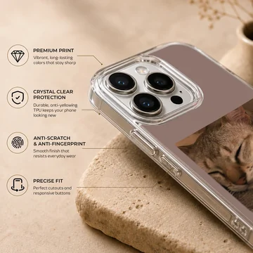 Serene aesthetic cat design on phone case — Info