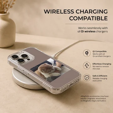 Aesthetic cat design on a phone case featuring a serene photographic style. — Charging