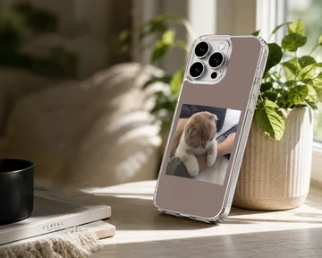 Aesthetic cat design on a phone case featuring a serene photographic style. — Lifestyle
