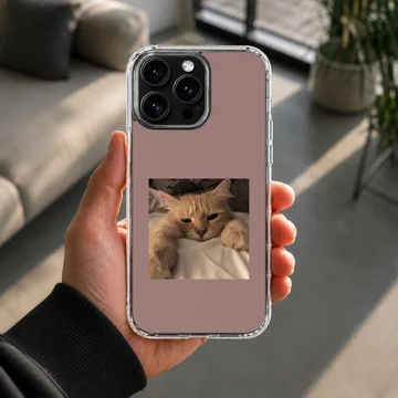 Aesthetic Cat phone case featuring a serene feline photograph. — Lifestyle