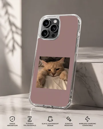 Aesthetic Cat phone case featuring a serene feline photograph. — Specs
