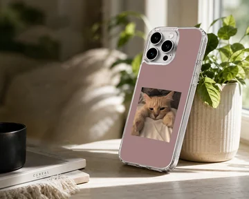 Aesthetic Cat phone case featuring a serene feline photograph. — Lifestyle