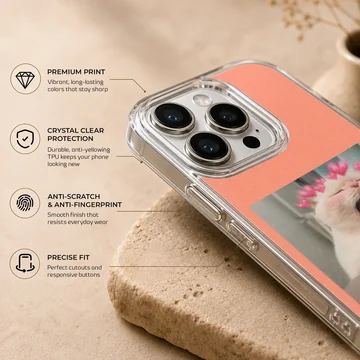 Aesthetic cat with heart accents phone case — Info