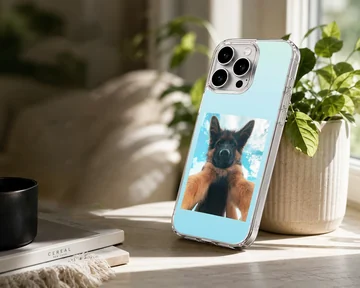Aesthetic dog image on phone case — Lifestyle