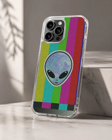 Colorful aliens cartoon design on phone case — Hero