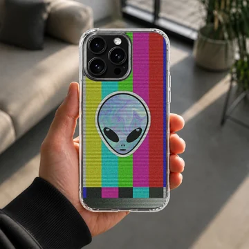 Colorful aliens cartoon design on phone case — Lifestyle