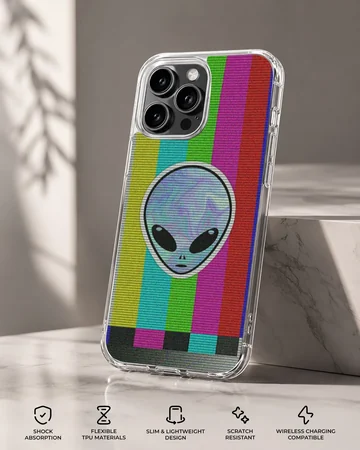 Colorful aliens cartoon design on phone case — Specs