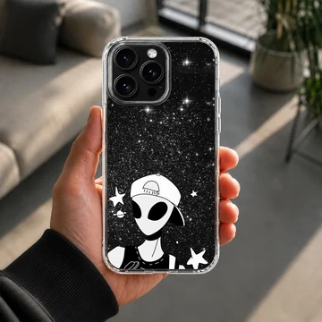 Aliens cartoon phone case with cosmic design — Lifestyle