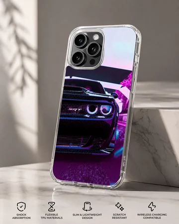 Dynamic American car design on phone case — Specs