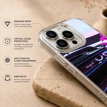 Dynamic American car design on phone case — Info