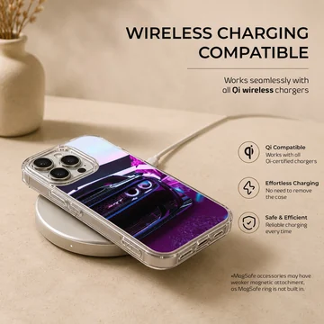 Dynamic American car design on phone case — Charging
