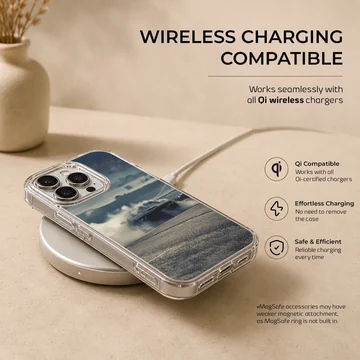 American car with dynamic racing design phone case — Charging