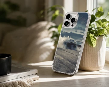 American car with dynamic racing design phone case — Lifestyle