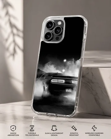 Dynamic American car design on a phone case — Specs