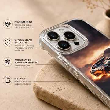 Dynamic American Muscle Car design on phone case — Info
