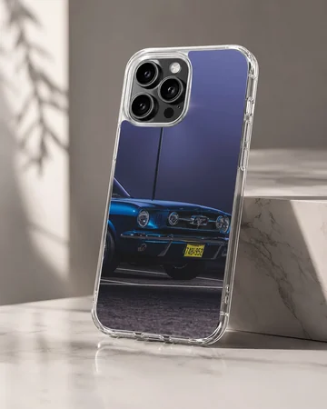 Dynamic American muscle car on phone case — Hero