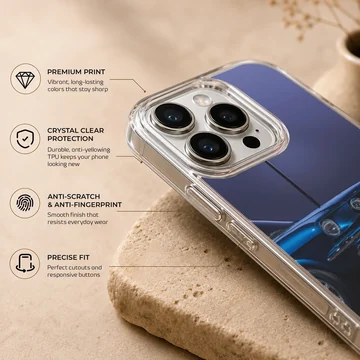 Dynamic American muscle car on phone case — Info