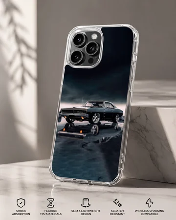 American muscle car design on a phone case — Specs