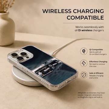 American muscle car design on a phone case — Charging