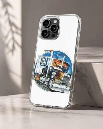 American Truck design featuring a detailed truck illustration on phone case — Hero
