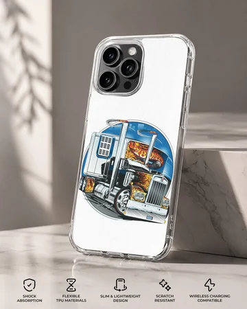 American Truck design featuring a detailed truck illustration on phone case — Specs