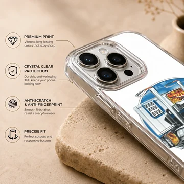 American Truck design featuring a detailed truck illustration on phone case — Info