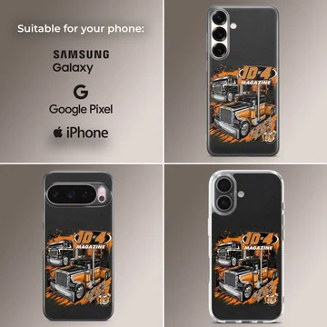 American truck digital illustration on phone case — Collage