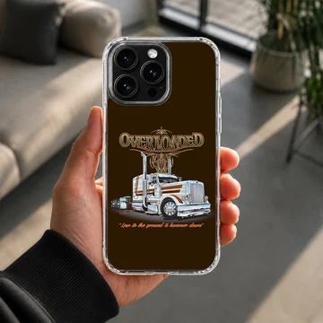 Dynamic American truck illustration on phone case — Lifestyle