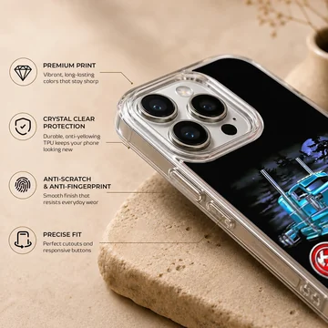 American truck digital illustration on phone case — Info