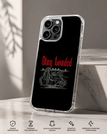 American Truck design with 'Stay Loaded' text on phone case — Specs