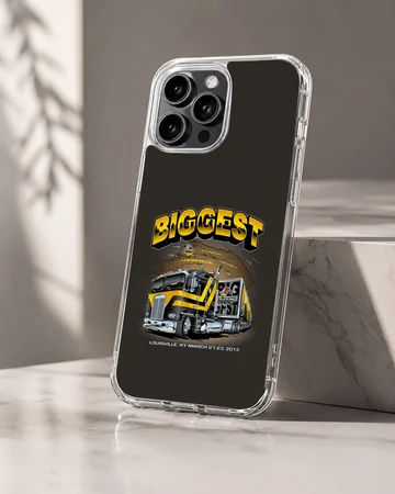 American truck design with bold typography on a phone case. — Hero