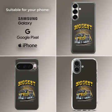 American truck design with bold typography on a phone case. — Collage