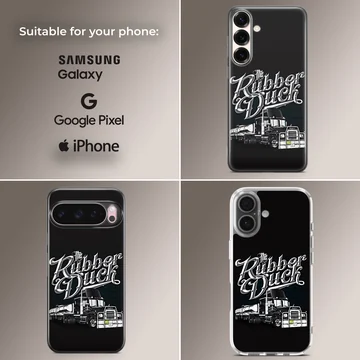 American Truck design with bold typography on phone case — Collage