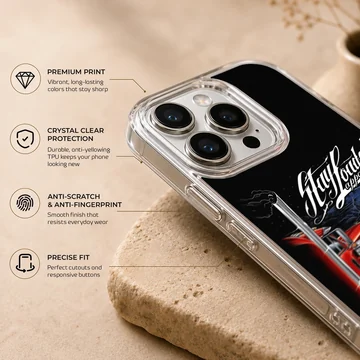 American truck design on a phone case featuring a bold illustration. — Info