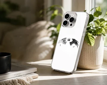 Angel wings with crown design phone case — Lifestyle