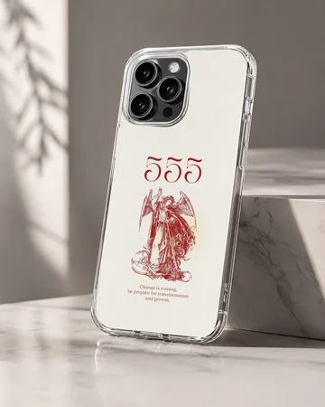 Angel design with inspirational quote on phone case — Hero