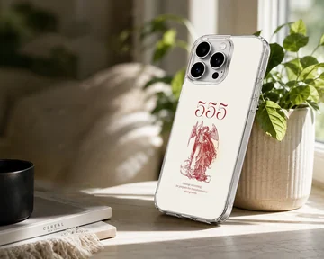 Angel design with inspirational quote on phone case — Lifestyle
