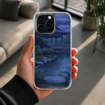 Anime background phone case featuring a serene landscape scene. — Lifestyle