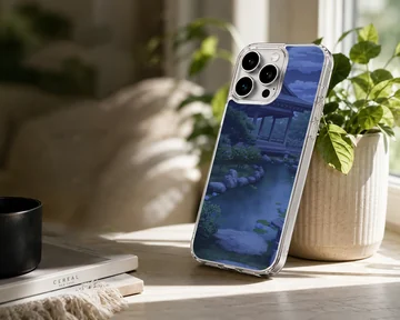 Anime background phone case featuring a serene landscape scene. — Lifestyle