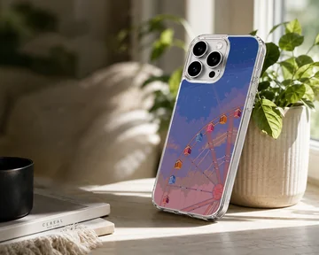 Anime Background phone case with a Ferris wheel design — Lifestyle