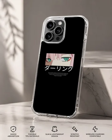 Anime Faces with bold typography on phone case — Specs
