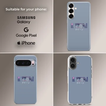 Anime Faces digital illustration on a phone case — Collage