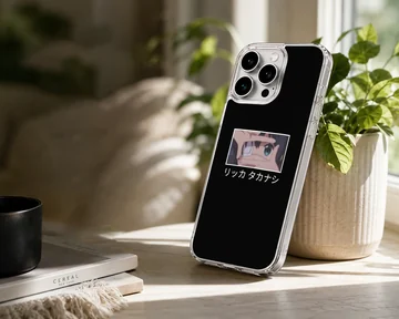 Anime faces artwork with bold character design on phone case — Lifestyle