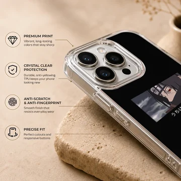 Anime faces design featuring a cool character on a phone case — Info