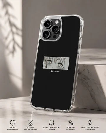 Anime Faces phone case with artistic eyes design. — Specs