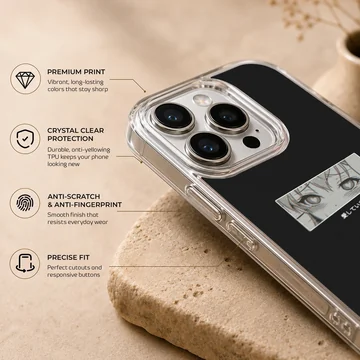 Anime Faces phone case with artistic eyes design. — Info