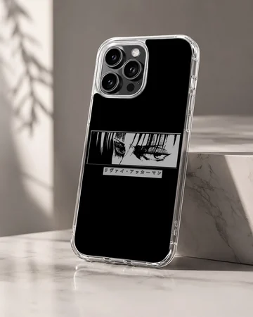 Monochrome anime faces design on a phone case — Hero