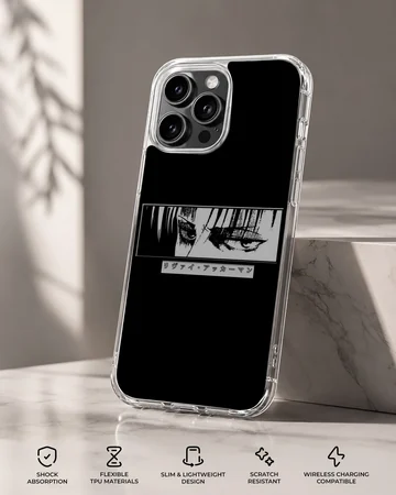 Monochrome anime faces design on a phone case — Specs
