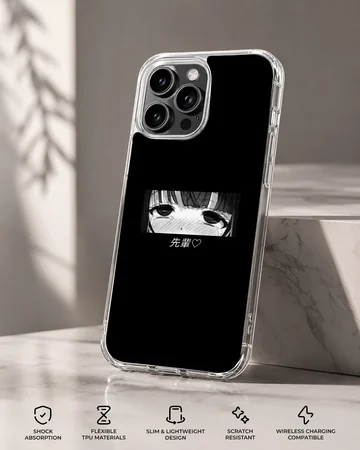 Anime faces black and white illustration phone case — Specs